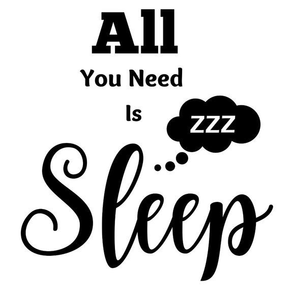 All you Need is Sleep Wall Art Print, Funny Wall Art Prints - Picture 2 of 3